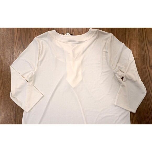 NWT JM Collection Wildflower Way Blouse - White/Neo Natural - Size XXL - Picture 13 of 14
